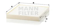 Salono filtras MANN-FILTER CU 2227