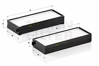 Salono filtras MANN-FILTER CU 2542-2