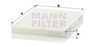 Salono filtras MANN-FILTER CU 2620