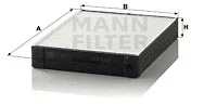 Salono filtras MANN-FILTER CU 2647