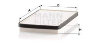 Salono filtras MANN-FILTER CU 2650