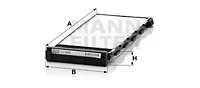 Salono filtras MANN-FILTER CU 2808-2