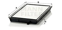 Salono filtras MANN-FILTER CU 2835