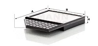 Salono filtras MANN-FILTER CU 32 011/1