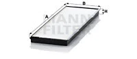 Salono filtras MANN-FILTER CU 37 001