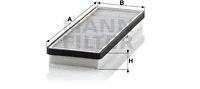 Salono filtras MANN-FILTER CU 3855