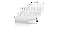 Salono filtras MANN-FILTER CU 4436
