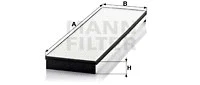 Salono filtras MANN-FILTER CU 5877