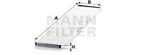 Salono filtras MANN-FILTER CU 6034