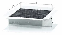 Salono filtras MANN-FILTER CUK 2032