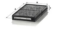 Salono filtras MANN-FILTER CUK 2033-2