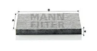 Salono filtras MANN-FILTER CUK 2035