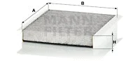 Salono filtras MANN-FILTER CUK 2040
