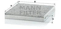 Salono filtras MANN-FILTER CUK 2149