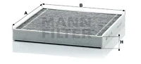 Salono filtras MANN-FILTER CUK 2339
