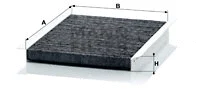 Salono filtras MANN-FILTER CUK 2422
