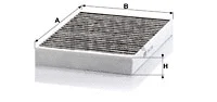 Salono filtras MANN-FILTER CUK 2722-2