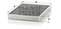 Salono filtras MANN-FILTER CUK 2736-2