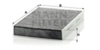 Salono filtras MANN-FILTER CUK 2743