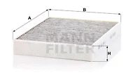 Salono filtras MANN-FILTER CUK 2847/1