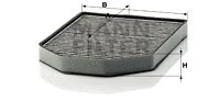 Salono filtras MANN-FILTER CUK 2949-2