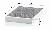 Salono filtras MANN-FILTER CUK 34 003
