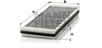 Salono filtras MANN-FILTER CUK 3840