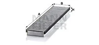 Salono filtras MANN-FILTER CUK 5257