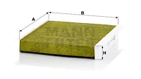 Salono filtras MANN-FILTER FP 2040