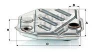 Automatinės transmisijos hidraulinis filtras MANN-FILTER H 1914/1 KIT