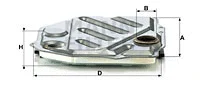Automatinės transmisijos hidraulinis filtras MANN-FILTER H 1914/2