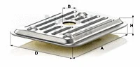 Automatinės transmisijos hidraulinis filtras MANN-FILTER H 2019 KIT 2