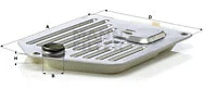 Automatinės transmisijos hidraulinis filtras MANN-FILTER H 2522/1 x KIT