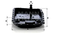 Automatinės transmisijos hidraulinis filtras MANN-FILTER H 50 001