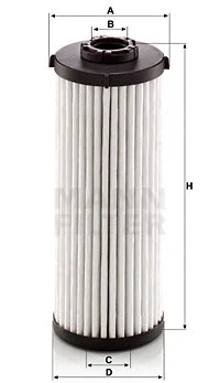 Automatinės transmisijos hidraulinis filtras MANN-FILTER H 6005 z