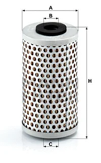 Vairo sistemos hidraulinis filtras MANN-FILTER H 601/6