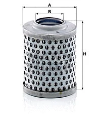 Hidraulinės sistemos filtras MANN-FILTER H 61