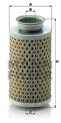 Vairo sistemos hidraulinis filtras MANN-FILTER H 615