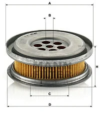 Vairo sistemos hidraulinis filtras MANN-FILTER H 85