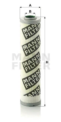 Vairo sistemos hidraulinis filtras MANN-FILTER HD 517/1 x