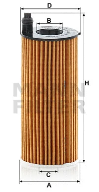 Alyvos filtras MANN-FILTER HU 6014/1 z
