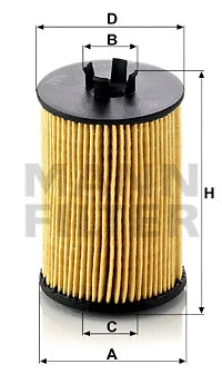 Alyvos filtras MANN-FILTER HU 612/1 x