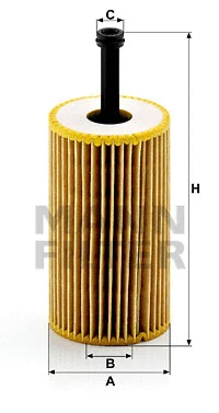 Alyvos filtras MANN-FILTER HU 612 x