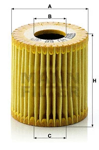 Alyvos filtras MANN-FILTER HU 68 x