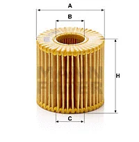 Alyvos filtras MANN-FILTER HU 7019 z