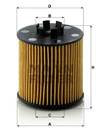 Alyvos filtras MANN-FILTER HU 712/6 x