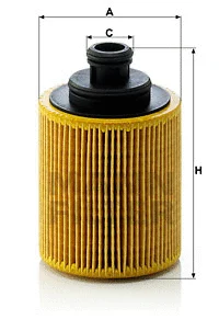 Alyvos filtras MANN-FILTER HU 712/7 x