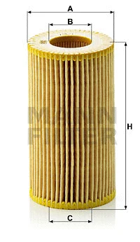 Alyvos filtras MANN-FILTER HU 718/1 n