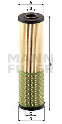 Alyvos filtras MANN-FILTER HU 736 x