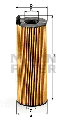 Alyvos filtras MANN-FILTER HU 8001 x